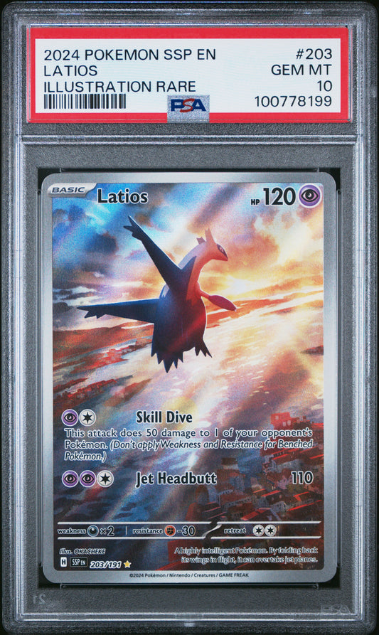 PSA 10 Latios #203