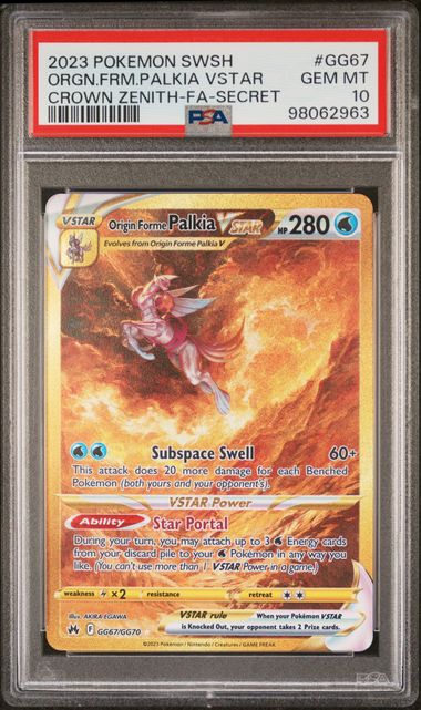 PSA 10 Origin Forme Palkia VSTAR #GG67