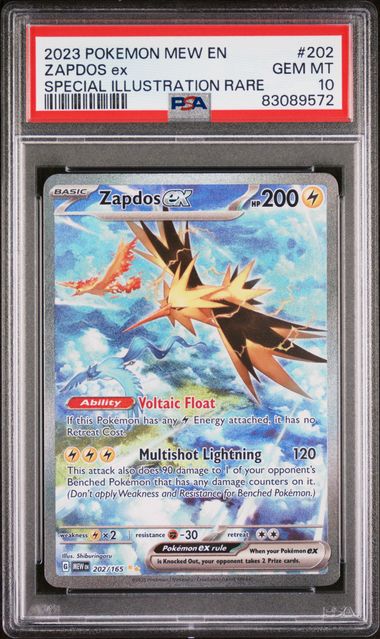 PSA 10 Zapdos ex #202 151 English